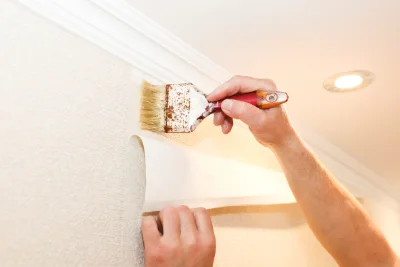 Pose de papier peint à Cherbonnières — revêtements muraux et toiles de verre